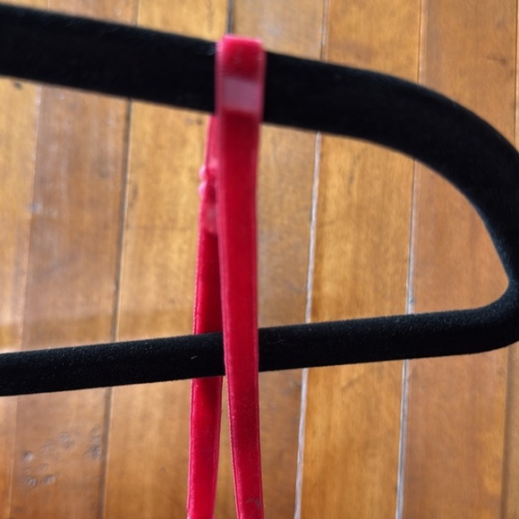 Marineblu Red Satin Slip Dress 15" P-P Size M - Picture 6 of 6